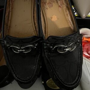 Coach signature design loafers